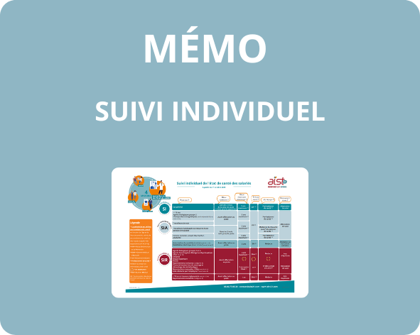 MEMO : Suivi individuel de l&rsquo;état de santé des salariés